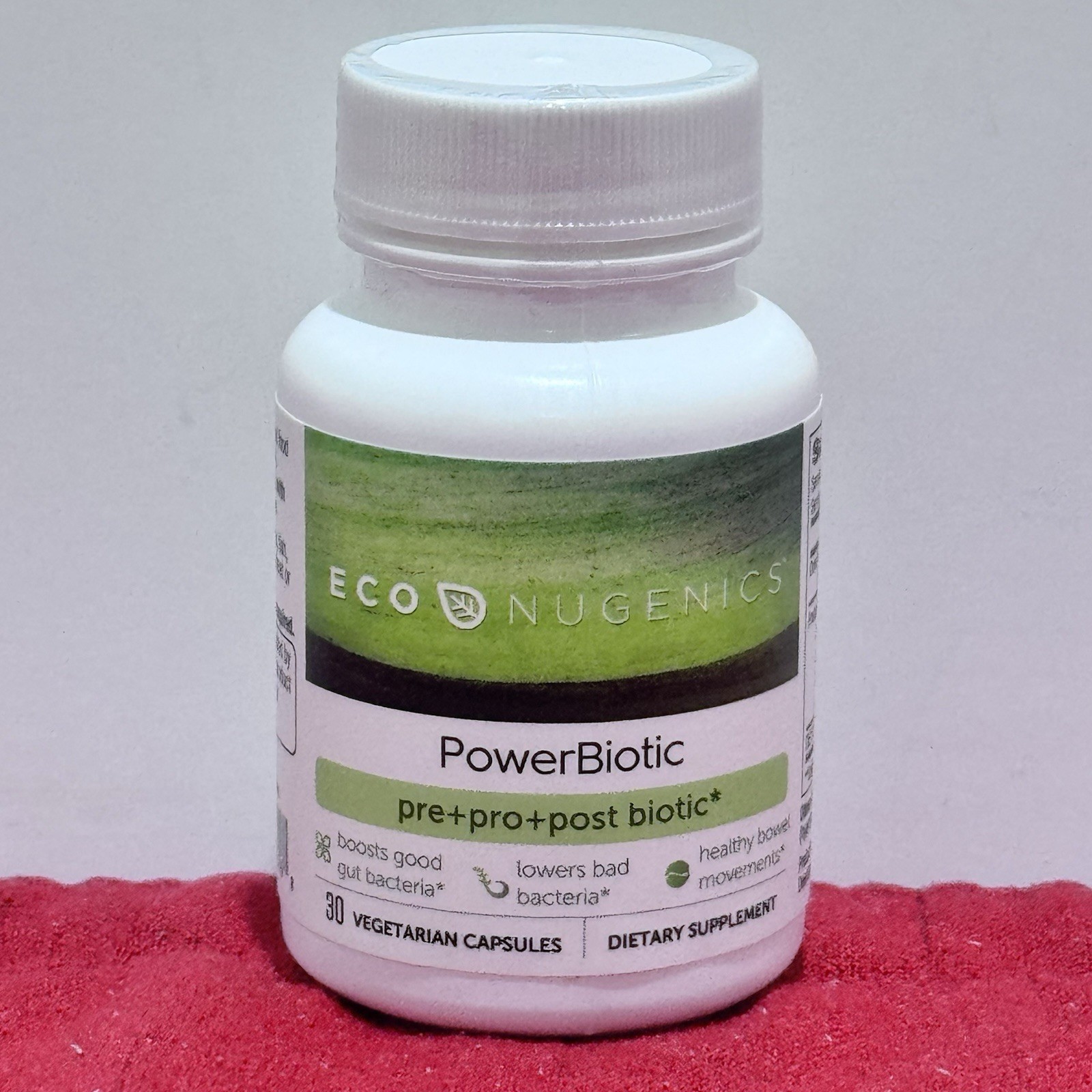 EcoNugenics PowerBiotic Prebiotic Probiotic Postbiotic 30 Capsules NEW Exp 4/27