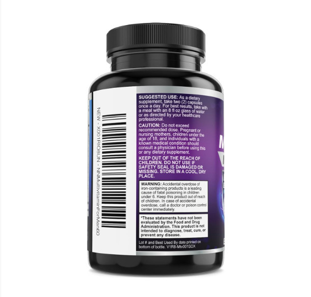 Multivitamin for Men Vitamin A, C, D, E, Zinc, Calcium, Multivitamins for Immune