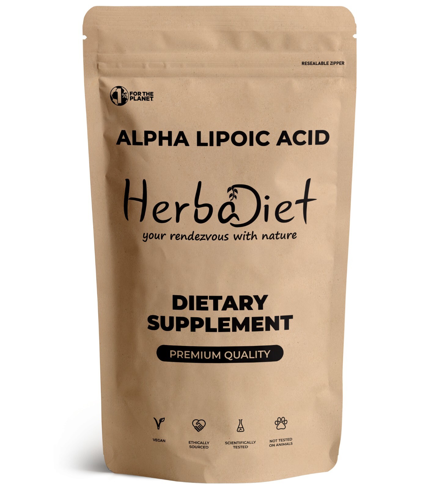 Alpha Lipoic Acid (ALA) Powder 99% Purity – 600mg per Serving – Antioxidants