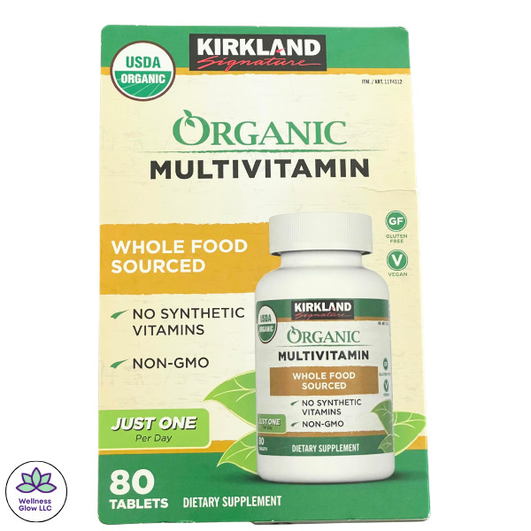 🇺🇸Kirkland Signature Organic Multivitamin 80 Tablet Whole Food Non GMO Organic
