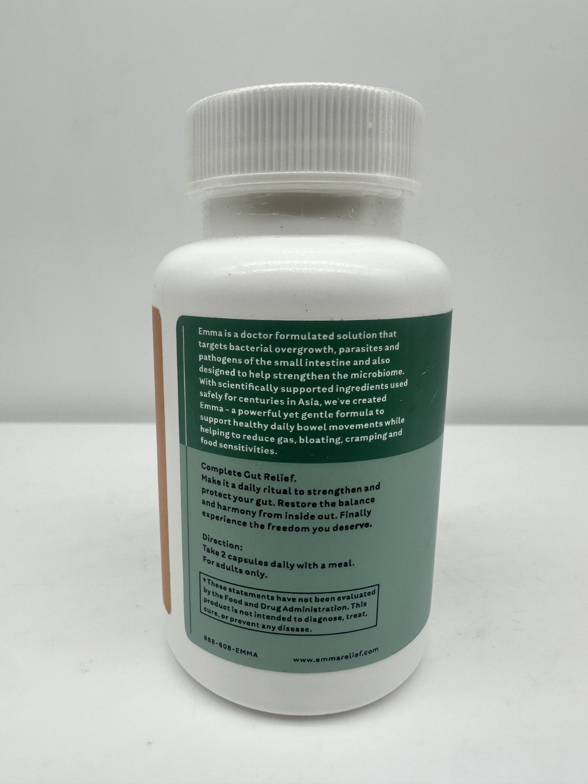 GENUINE Emma Gut Health Doctors Endorsed Supplement – 60 Capsules – Gas Relief