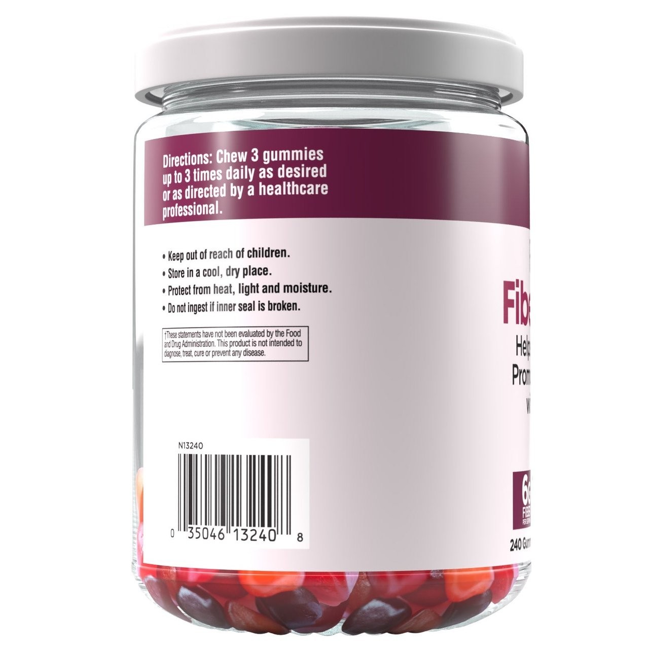 Country Farms Fiber Care 240 Prebiotic Fiber Gummies Mixed Fruit