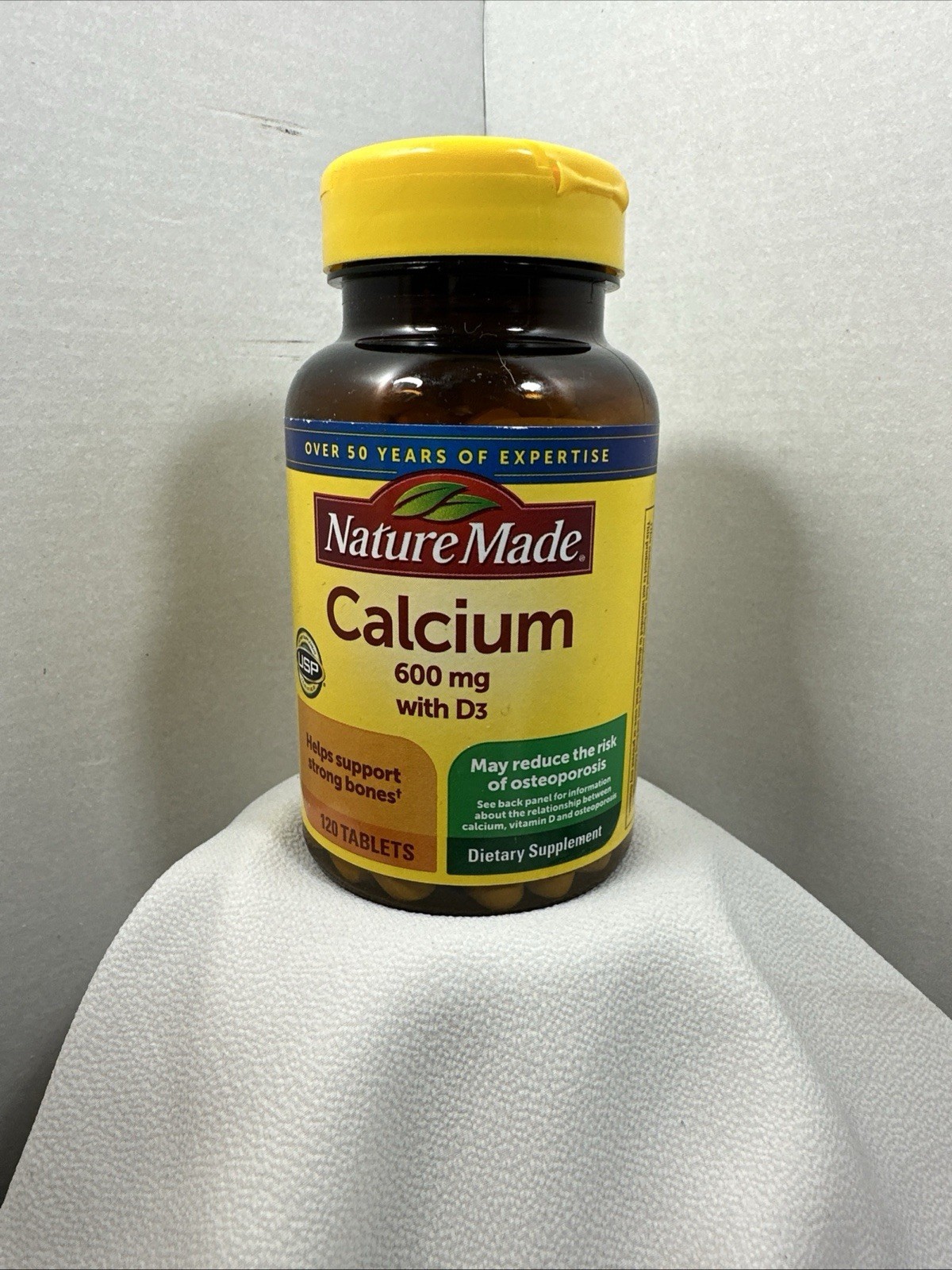 !!!! 3 Pack !!!!!! Nature Made Calcium with Vitamin D3 600 mg 120 Tabs. Exp 9/27