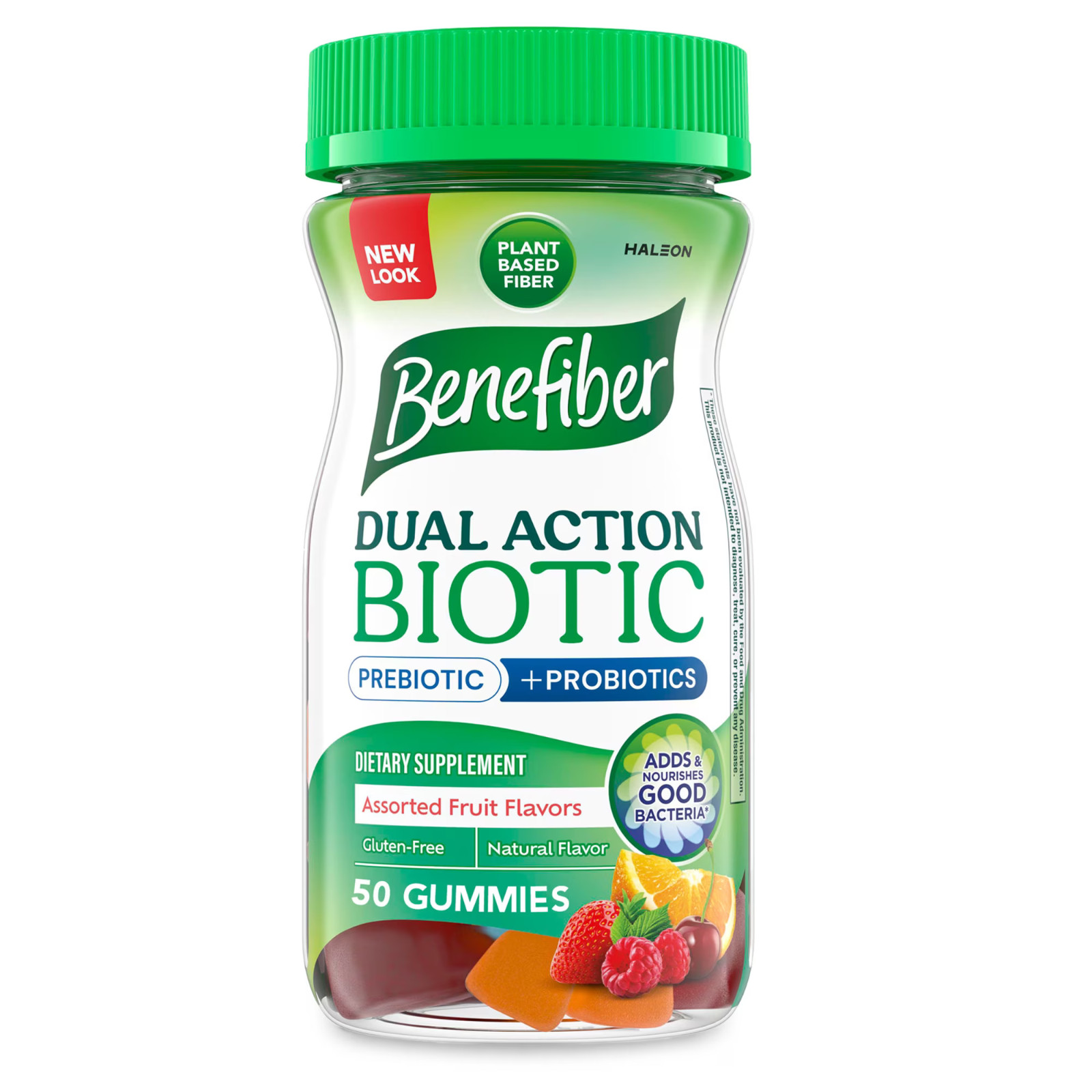 Benefiber Prebiotic Fiber Gummies with Probiotics 50 Count