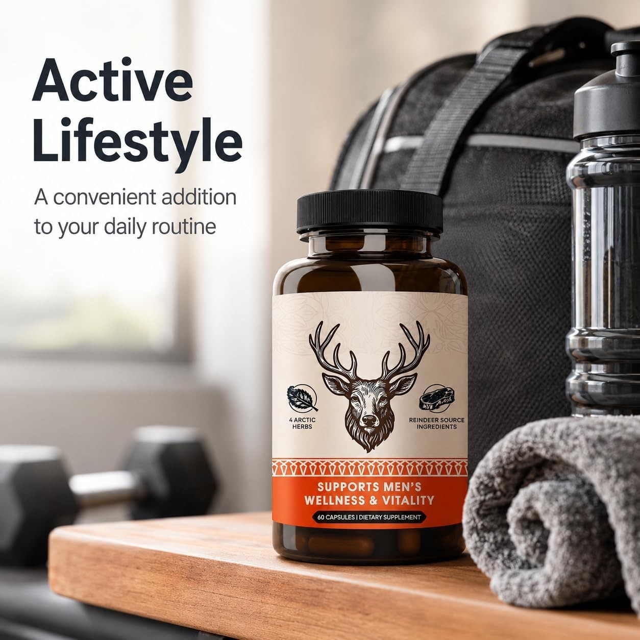 Primal Viking Men’S Overall Well-Being Supplement – Arctic Herbal & Caribou Extr