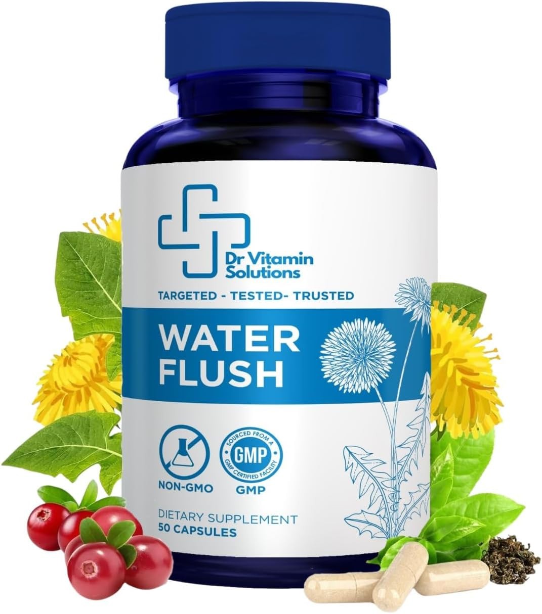 Diuretic Water Pills – Water Flush – Bloating Relief for Women & Men, Swellin…