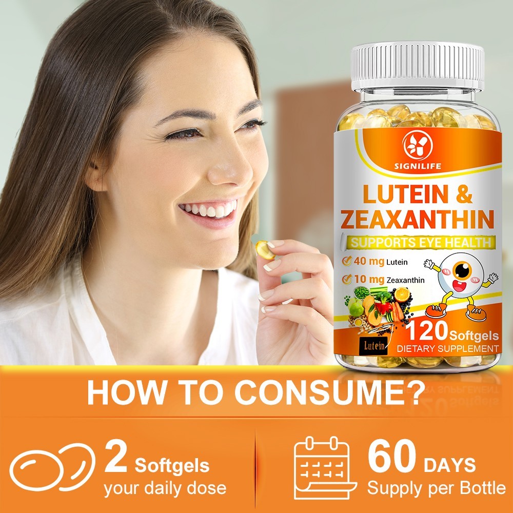 120 Capsules Lutein & Zeaxanthin 50mg Non-GMO Eye Health Support Vitamins
